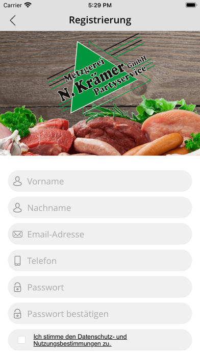Metzgerei Krämer Screenshot