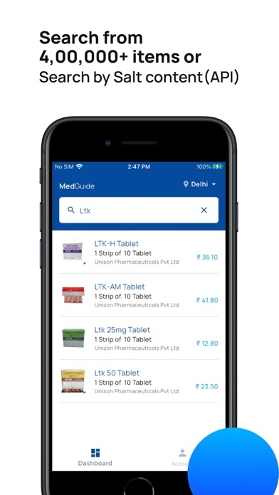MedGuide – Find Alternatives Screenshot
