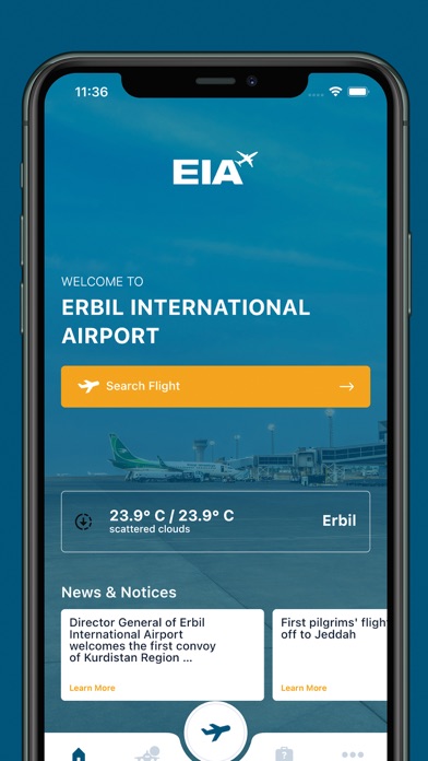 Erbil International Airport Screenshot