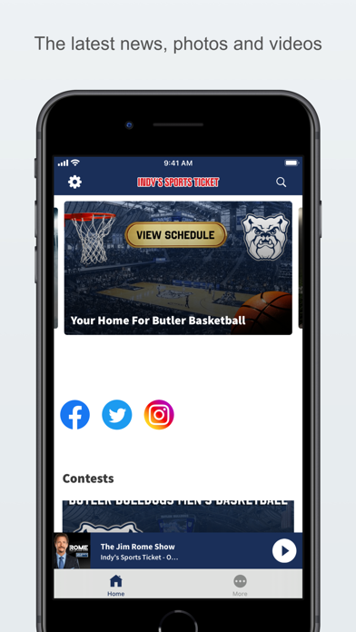 Indy's Sports Ticket Screenshot