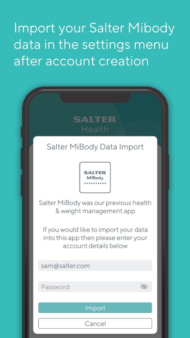 Salter MiBody Screenshot