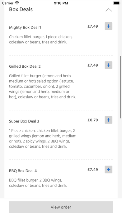 Chicken World Peri Peri, Screenshot