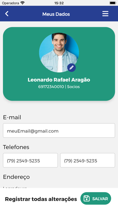 Clubes Associados Software Screenshot