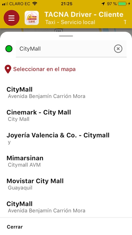 TACNA Driver - Cliente screenshot-3