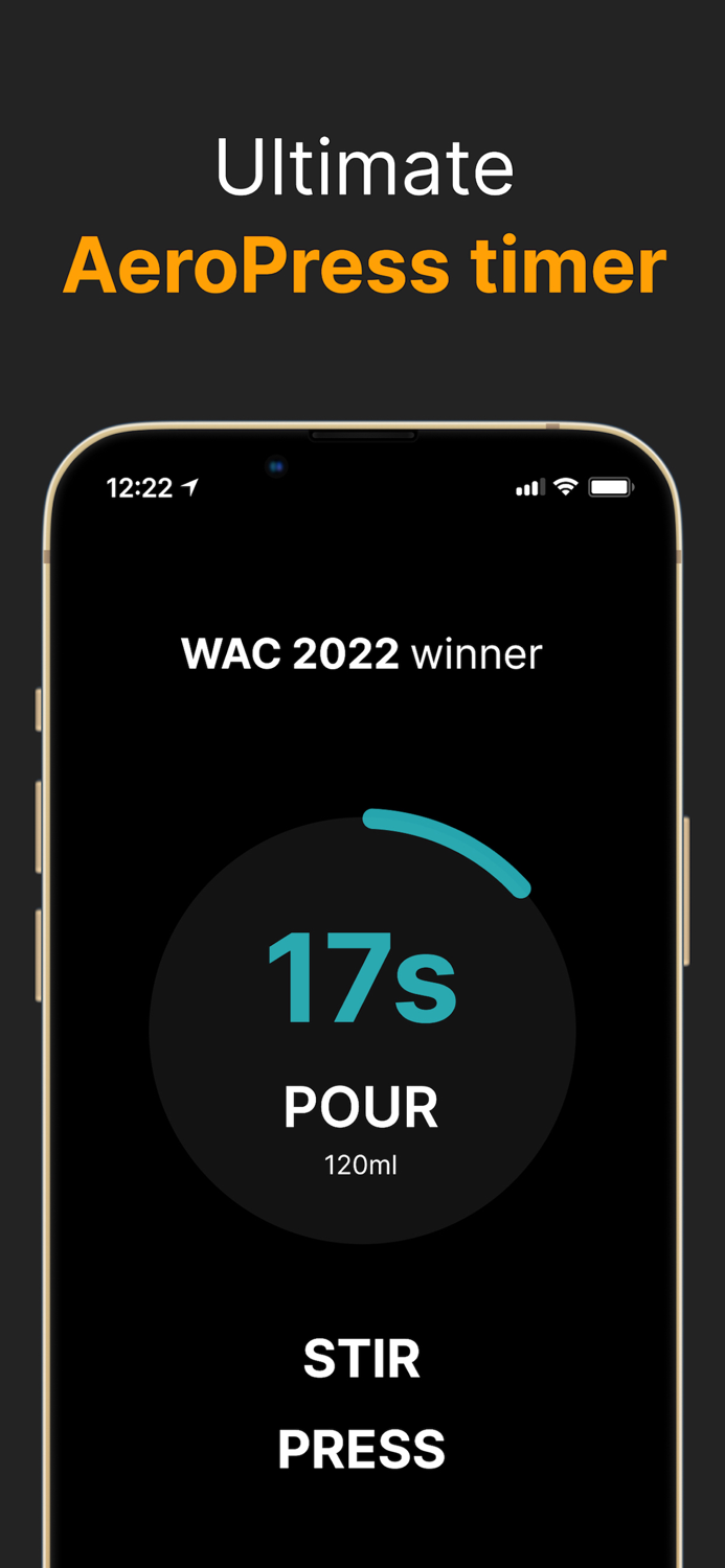 AeroPress Timer and Brew Recipes