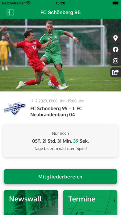 FC Schönberg 95 e.V. Screenshot