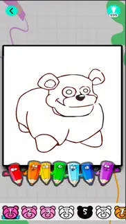 horror at night color the bear iphone screenshot 2