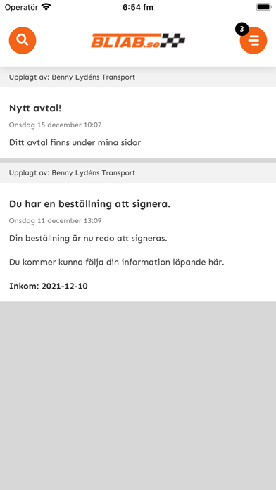 Screenshot #1 pour Benny Lydén Transport (BLTAB)