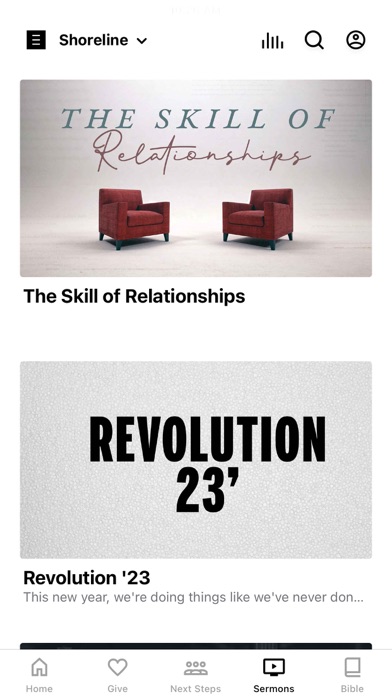 Shoreline Church App Screenshot