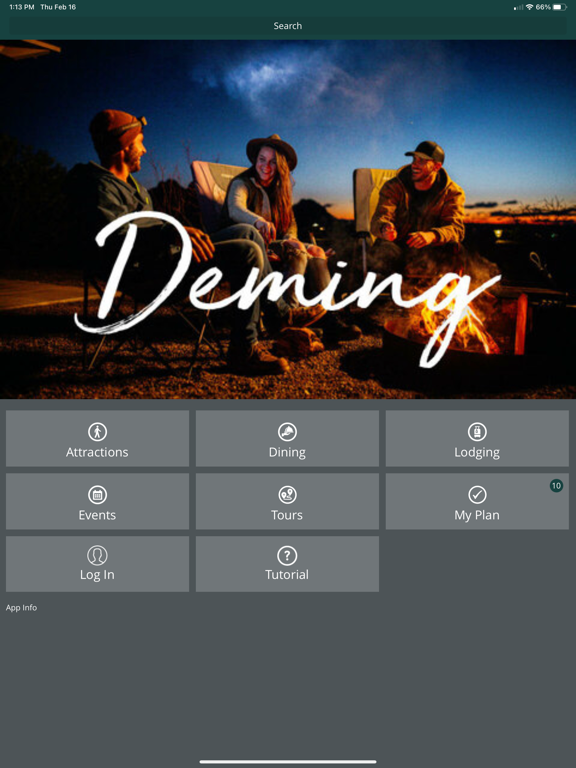 Visit Deming NM iPad screenshot 1 - Travel app