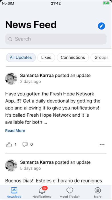 Fresh Hope Network Screenshot