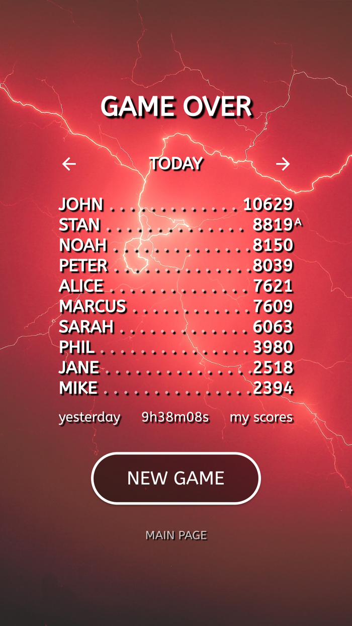 High Score Word Search