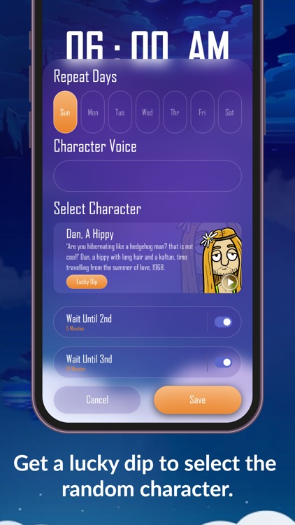 Character Voice Alarm