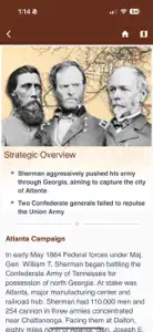 Atlanta Campaign Battle App screenshot #7 for iPhone