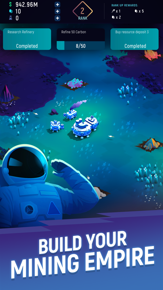 #1. ExoMiner - Idle Miner Universe (iOS) Podle: ExoCorp AB