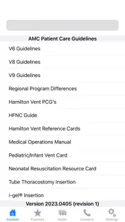amc patient care guidelines iphone screenshot 2