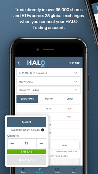HALO Mobile Screenshot