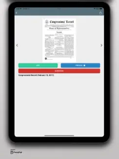 Congressional Record magazine iPad image 2