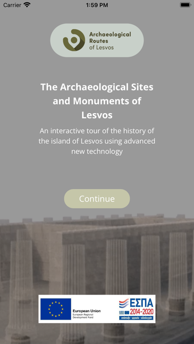 Lesbos Archaeological Routes Screenshot