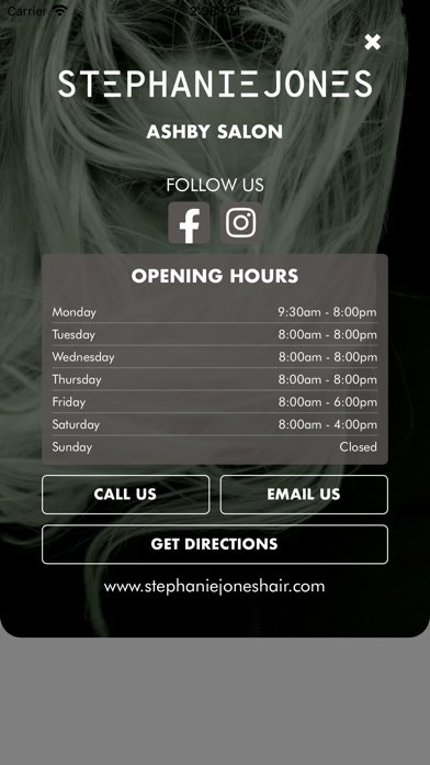 Stephanie Jones Hair Salons Screenshot