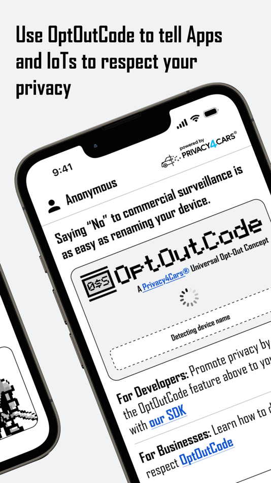 #1. OptOutCode Easy Device Opt-Out (iOS) 由: Privacy4Cars. LLC