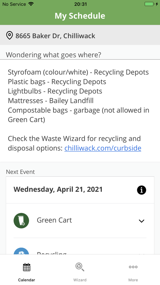#3. Chilliwack Curbside Collection (iOS) By: City of Chilliwack