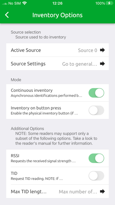 CAEN RFID easyController Screenshot