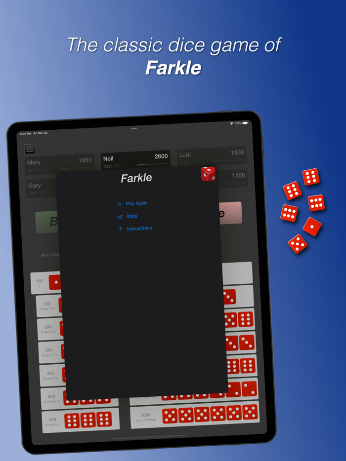 Farkle Scorer