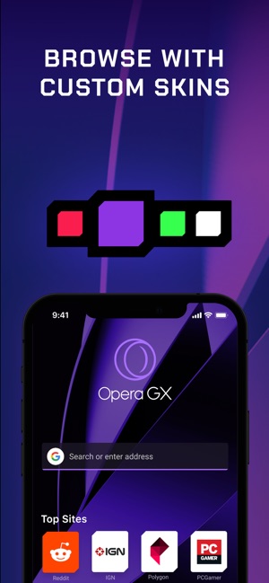 iF Design - Opera GX Mobile world's first mobile browser for gamers