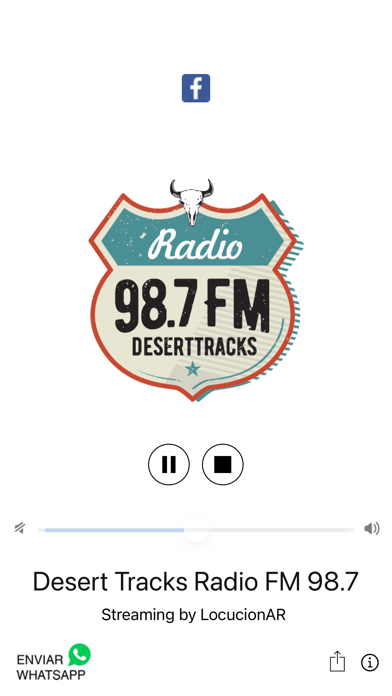 Desert Tracks Radio FM 98.7 Screenshot