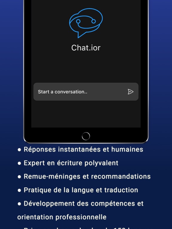 Screenshot #4 pour Chat.ior - Chatbot IA avancé