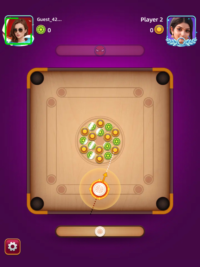 Carrom Pool Game - 2 Player