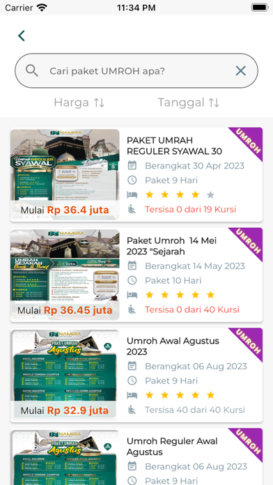 Namira Travel Screenshot