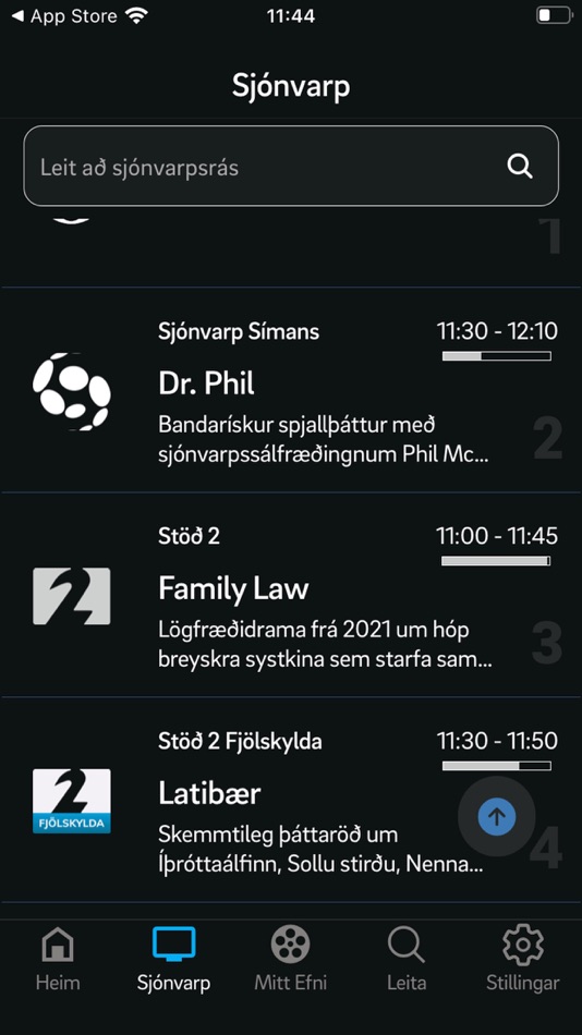 #3. Sjónvarp Símans (iOS) Podle: Síminn