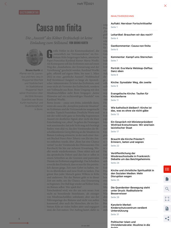 Herder Korrespondenz iPad app afbeelding 4