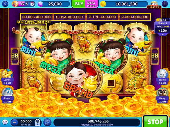 Jackpot Madness Slots Casino iPad app afbeelding 3