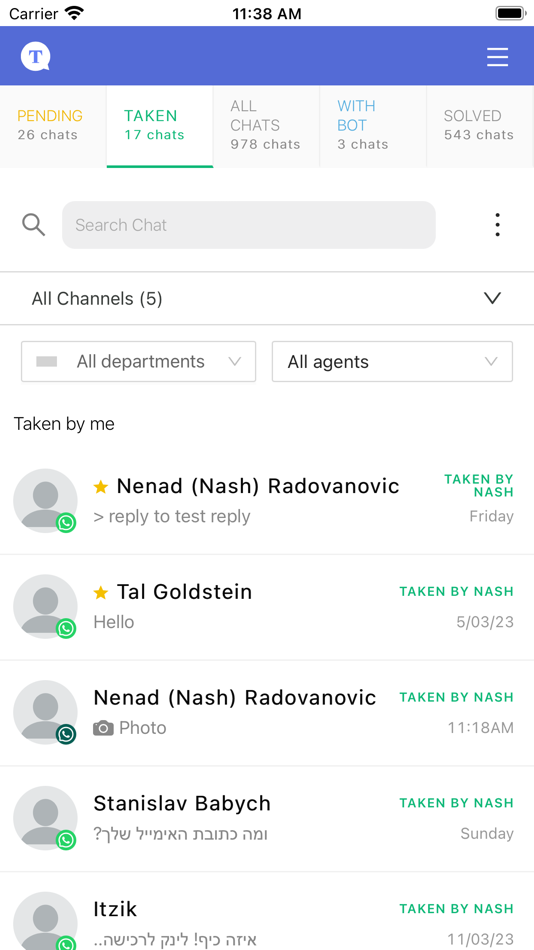 #2. Texter Chat (iOS) 由: Whatsper