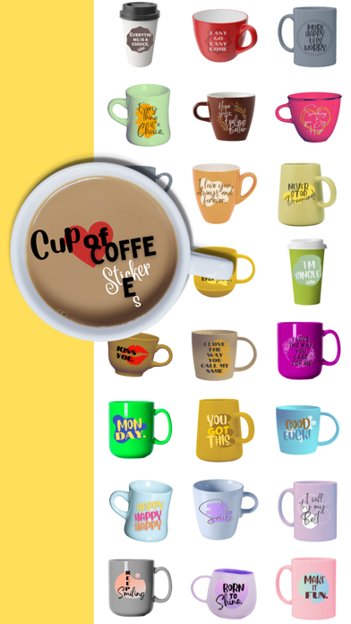 Cup of coffee stickers Screenshot
