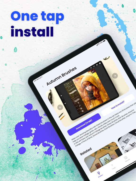 Procreate Brushes & Tools PRO iPad screenshot 8 - Graphics & Design app
