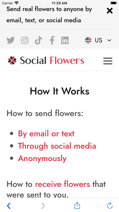 Social Flowers Screenshot