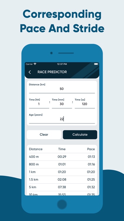 Running calculator Pace, Race screenshot-4