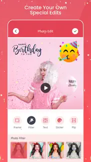 birthday name song video maker iphone screenshot 1