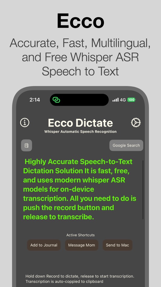 #1. Ecco Dictate (iOS) 由: Brian Cajulis