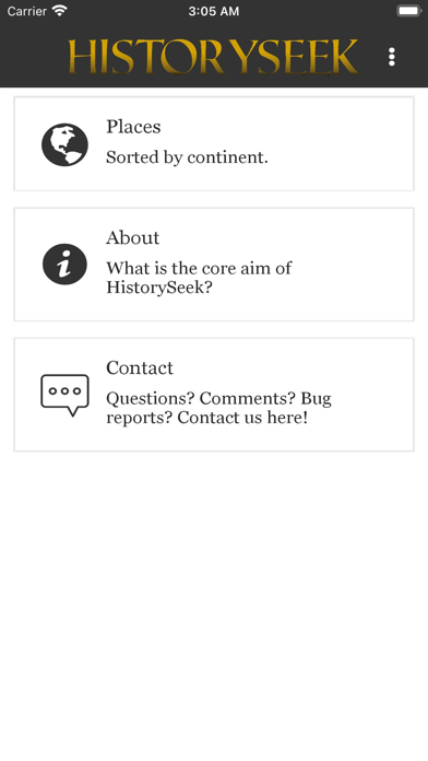 HistorySeek Screenshot 1 - AppWisp.com HistorySeek Screenshot 1 - AppWisp.com
