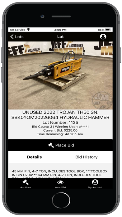 Jeff Martin Auctioneers Screenshot