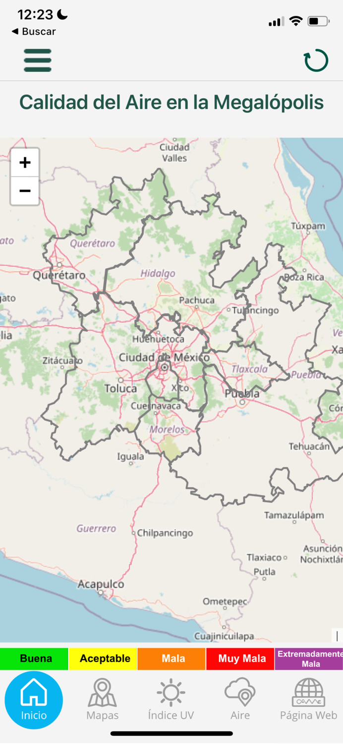 Calidad del Aire Megalópolis