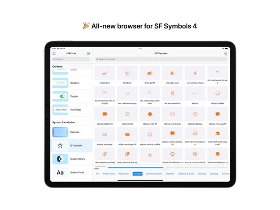 UIKit Lab iPad screenshot 5 - Developer Tools app