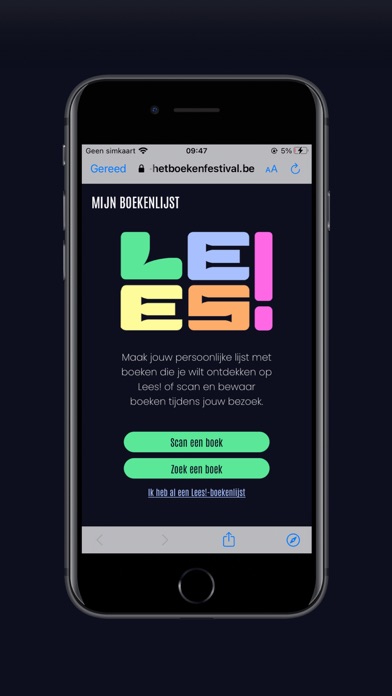 LEES! Het Boekenfestival. Screenshot