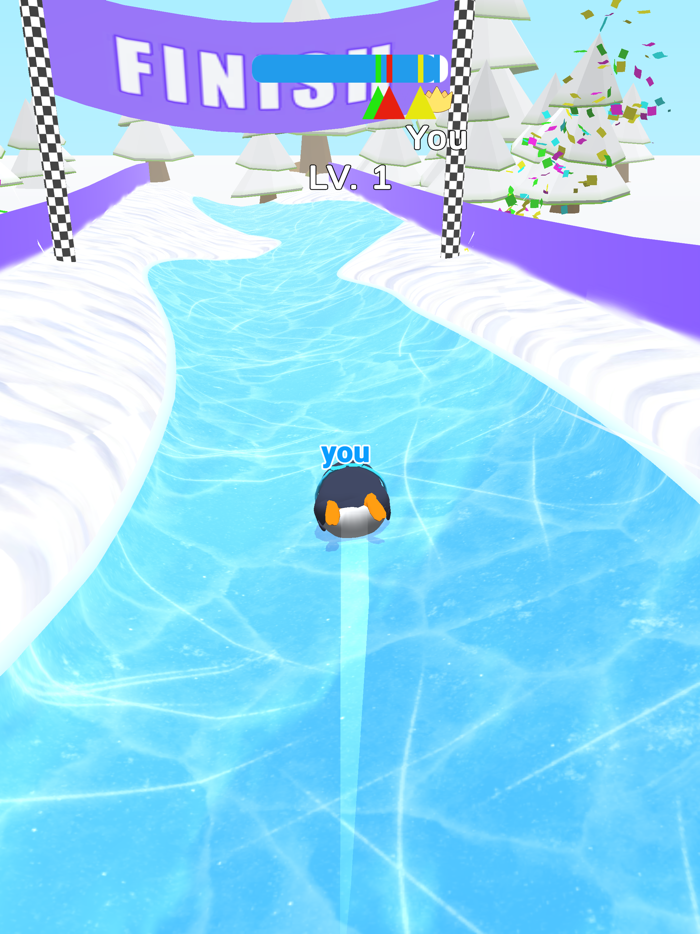 Penguin Snow Race
