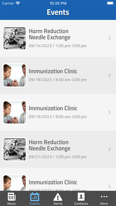 Lewis County WV Health Screenshot